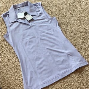 Lavender Sleeveless Golf Polo